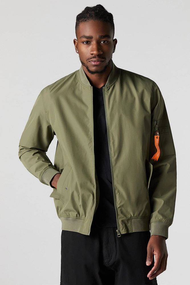 Nylon Bomber Jacket