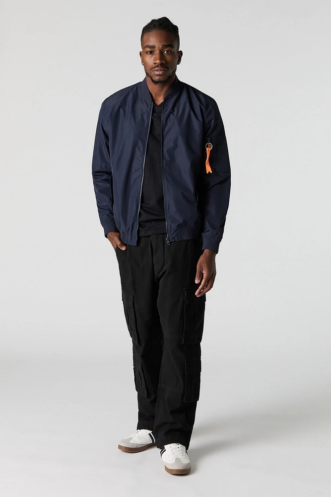 Nylon Bomber Jacket