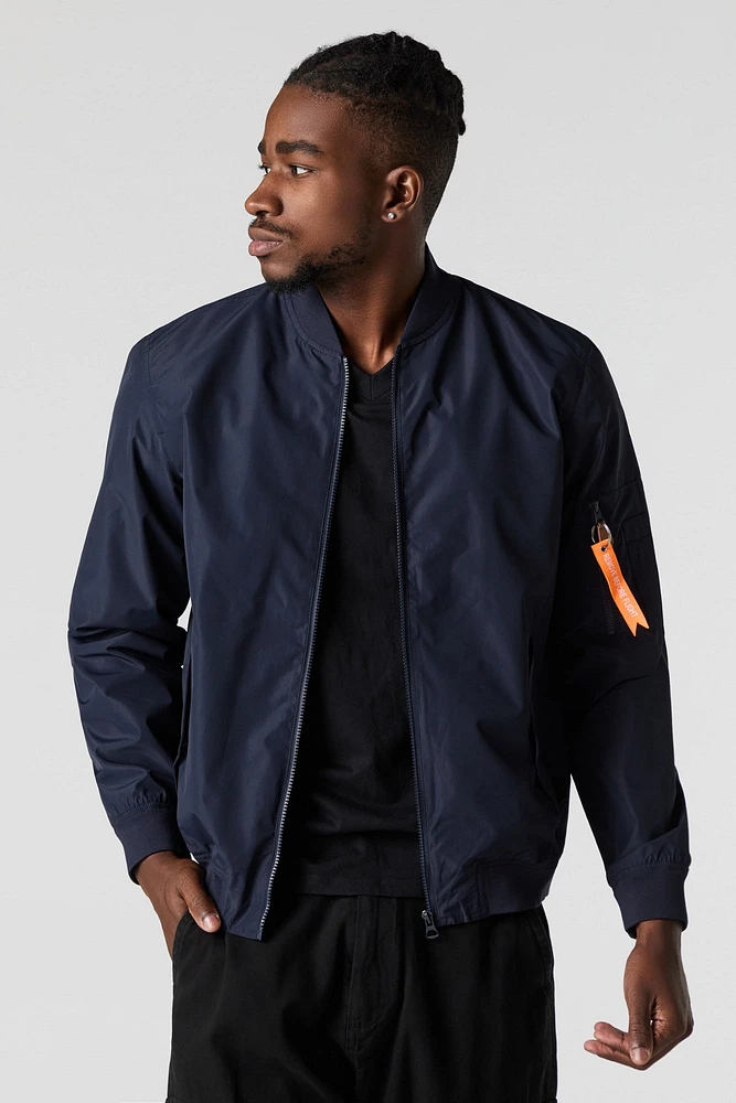 Nylon Bomber Jacket