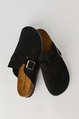 Faux Suede Clog Sandal