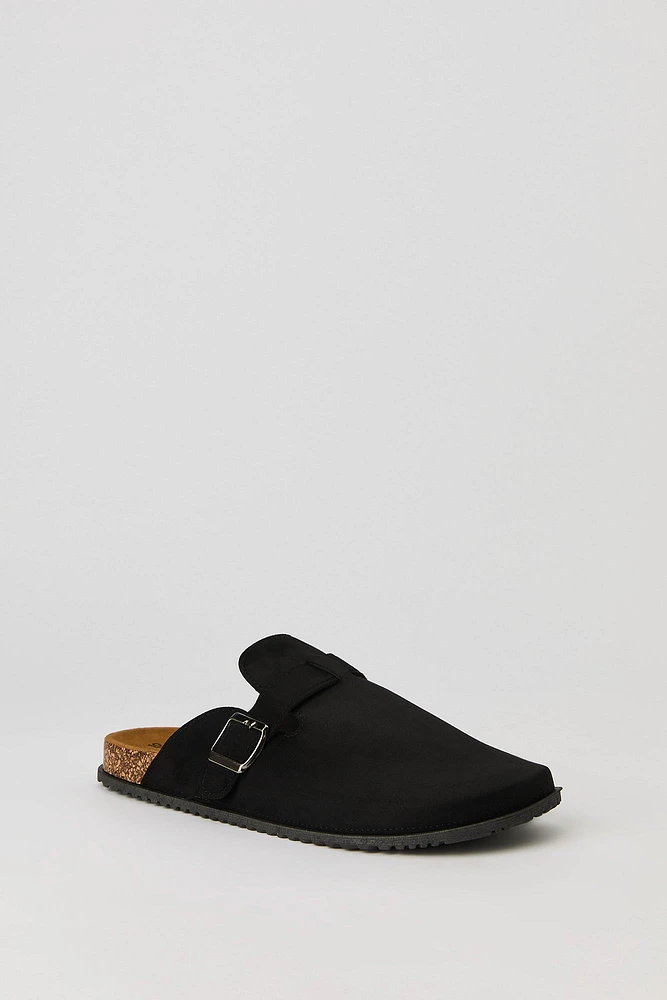 Faux Suede Clog Sandal