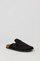 Faux Suede Clog Sandal