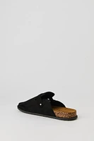 Faux Suede Clog Sandal