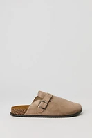 Faux Suede Clog Sandal