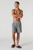 Striped Drawstring Swim Short