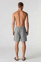 Striped Drawstring Swim Short