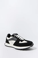 Faux Suede Colourblock Sneaker