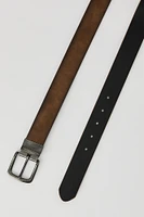 Reversible Faux Leather Belt