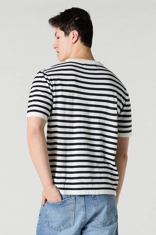 T-shirt en tricot rayé