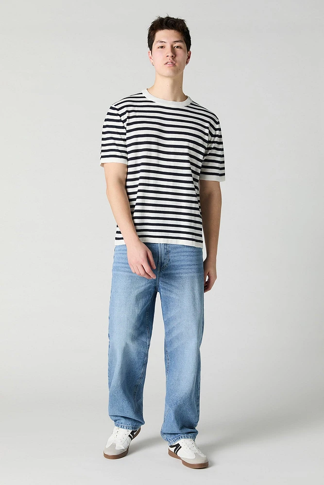 Striped Knit T-Shirt