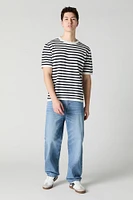 Striped Knit T-Shirt