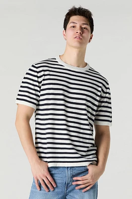 T-shirt en tricot rayé