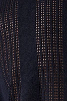 Polo en tricot ajouré
