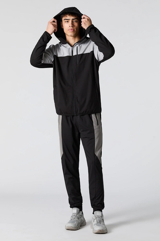 Active Colourblock Zip-Up Hoodie