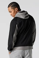 Active Colourblock Zip-Up Jacket