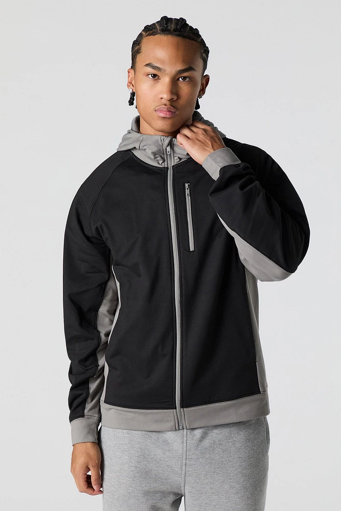 Active Colourblock Zip-Up Jacket