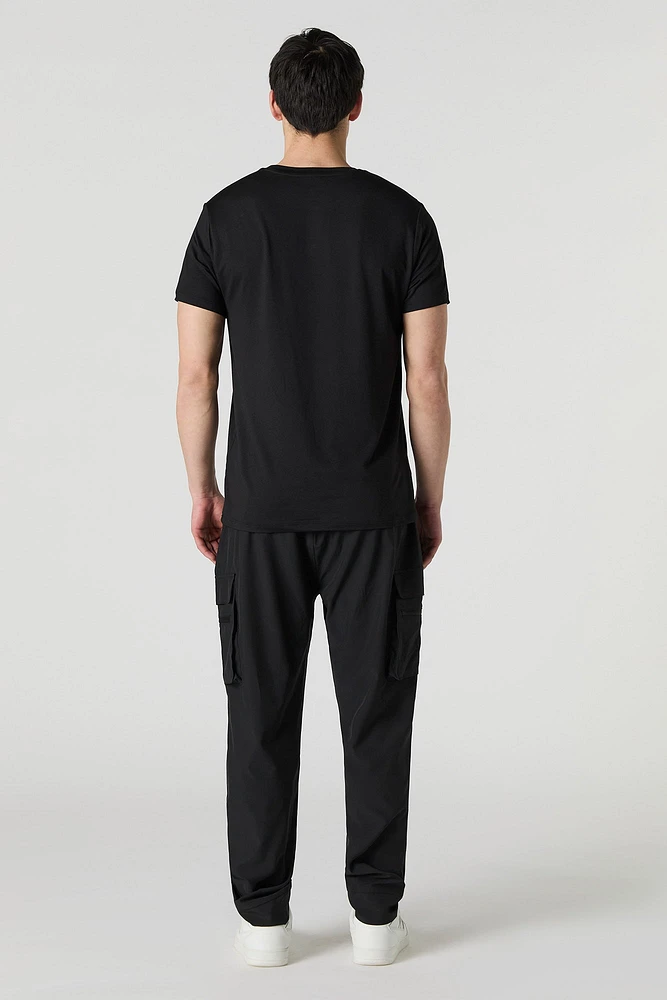 Active 4-Way-Stretch Drawstring Cargo Pant