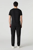 Active 4-Way-Stretch Drawstring Cargo Pant