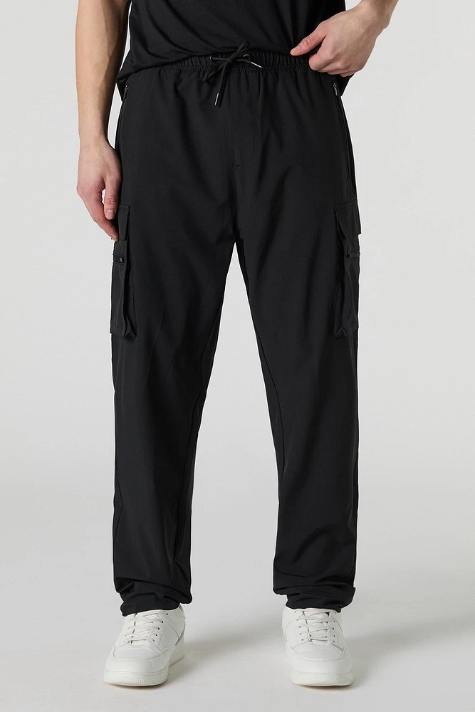 Active 4-Way-Stretch Drawstring Cargo Pant
