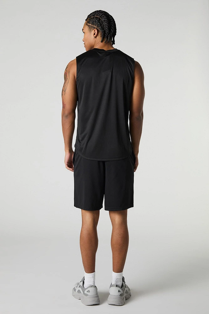 Active Mesh Drawstring Short