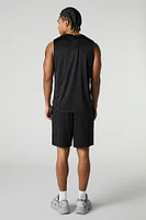 Active Mesh Drawstring Short