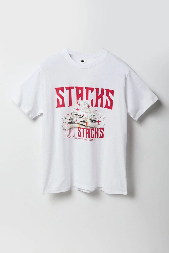 Stacks on Graphic T-Shirt