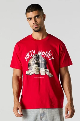 T-shirt à imprimé Dirty Money