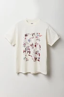 T-shirt Ã  imprimÃ© Floral Skull