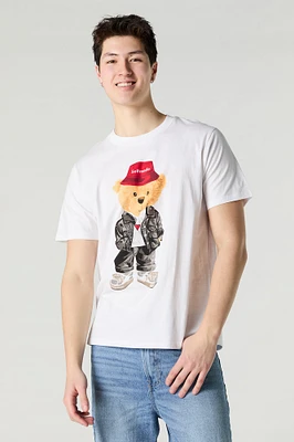 Self Made Bear Graphic T-Shirt