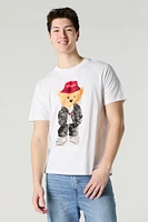 Self Made Bear Graphic T-Shirt