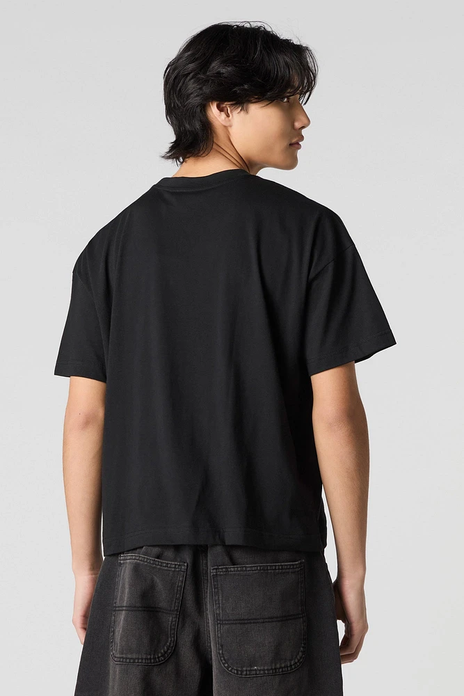 T-shirt carré à imprimé Hustle