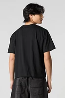 T-shirt carré à imprimé Hustle