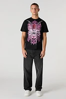 T-shirt à imprimé Skull Heart
