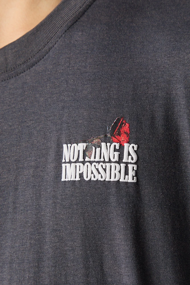 Nothing is Impossible Puff Print T-Shirt