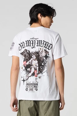 On My Mind Puff Print T-Shirt