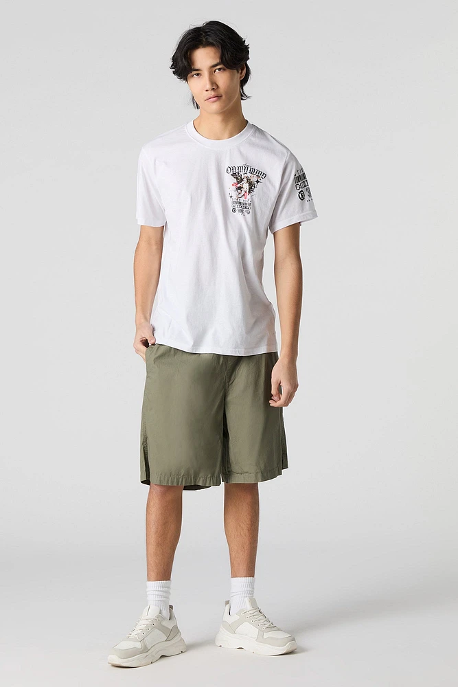 On My Mind Puff Print T-Shirt