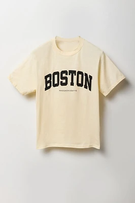 T-shirt à imprimé Boston