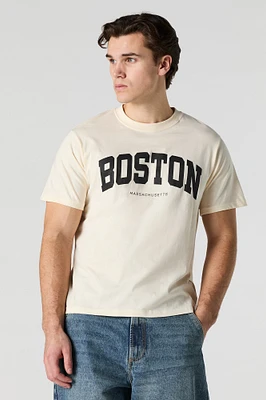 T-shirt à imprimé Boston
