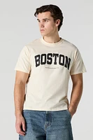 T-shirt à imprimé Boston