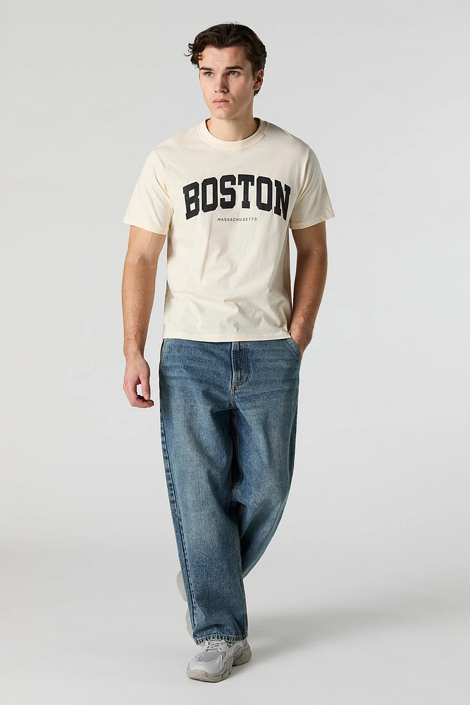 T-shirt à imprimé Boston