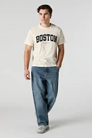 T-shirt à imprimé Boston