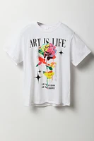 T-shirt à imprimé Art is Life