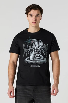 T-shirt à imprimé Snake