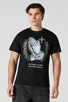 T-shirt à imprimé Prayer Hands
