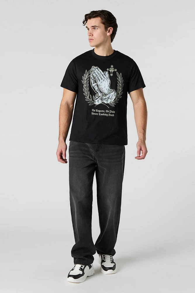 T-shirt à imprimé Prayer Hands
