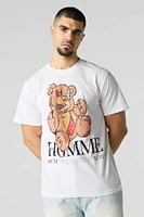 Evil Teddy Graphic T-Shirt