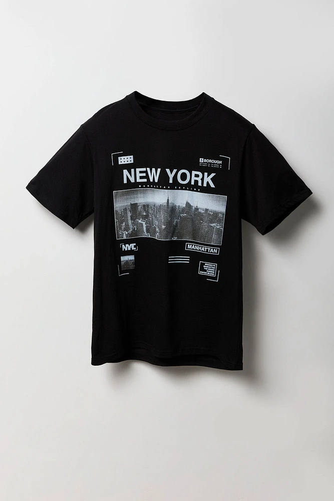 T-shirt à imprimé New York