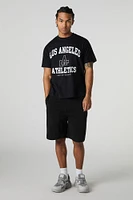 T-shirt à imprimé LA Athletics