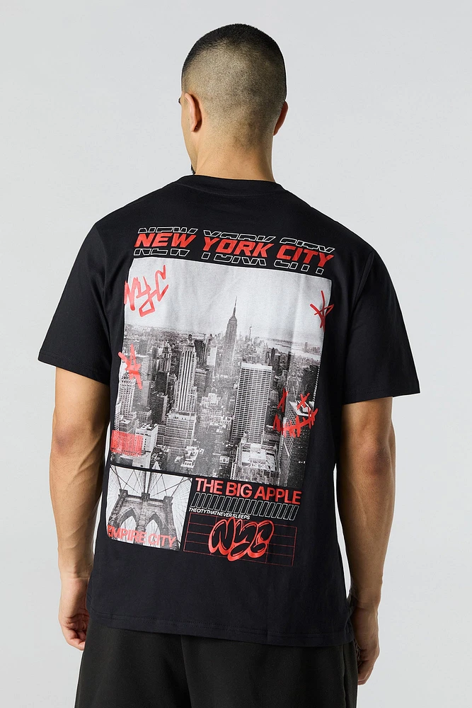 T-shirt à imprimé NYC