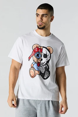 Skull Bear Graphic T-Shirt